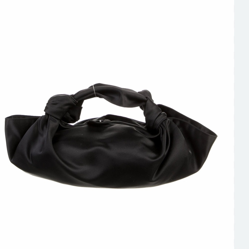 SLEEPER NWT black satin handle bag